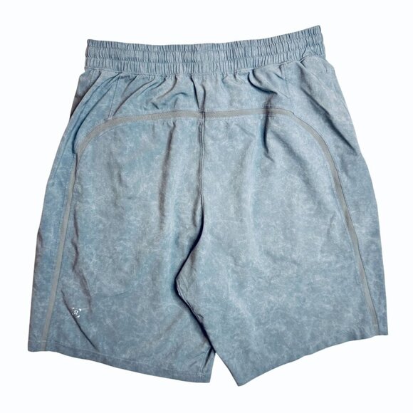 Lululemon Pacebreaker Shorts Lined 9" Gravel Dust Chambray Mens M Sports Workout - Picture 4 of 10